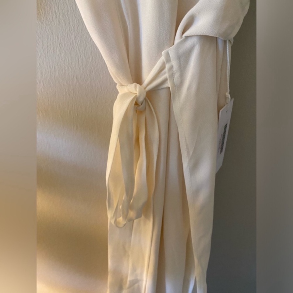 NWT Reformation Ivory White Winslow Wrap Maxi Bridal Wedding Dress size S - Picture 11 of 15